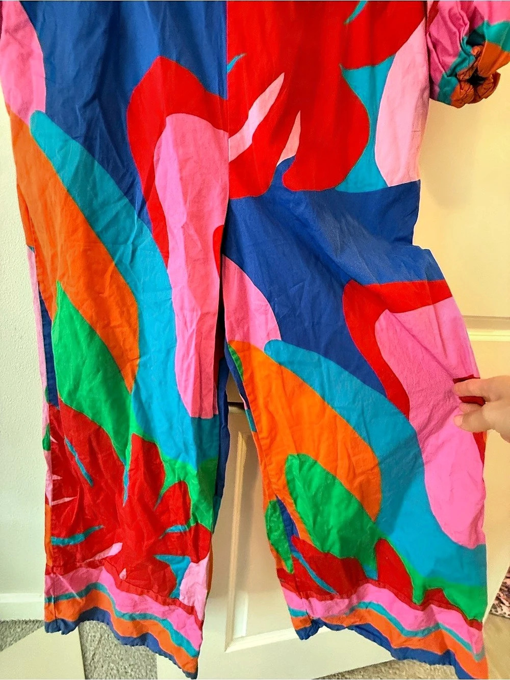 Farm Rio Abstract Print Wide-Leg Jumpsuit - Picture 7 of 10